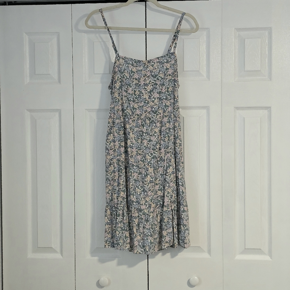 Old Navy Blue Floral Swing Dress